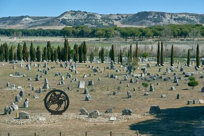 Necrópolis de Las Ruedas en las ruinas de la ciudad Vaccea de Pintia, en Padilla de Duero (Valladolid).