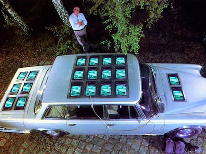 <i>Die Winde</i>, de Wolf Vostell (Berlín, 1981), que se exhibirá en Arts Santa Mònica en la exposición <i>TV/ARTS/TV.</i>