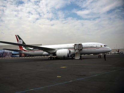 El avión presidencial de México José María Morelos y Pavón, en una imagen de 2019.