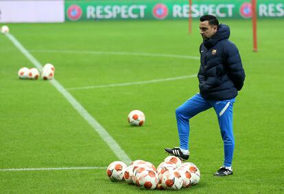 Xavi Hernández, entrenador del FC Barcelona.