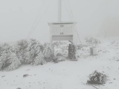 Ambiente en el exterior del centro de Investigación Atmosférica de Izaña.