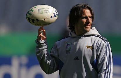 Agustín Pichot, en el Mundial de 2007.