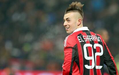 El Shaarawy, durante un partido del Milan