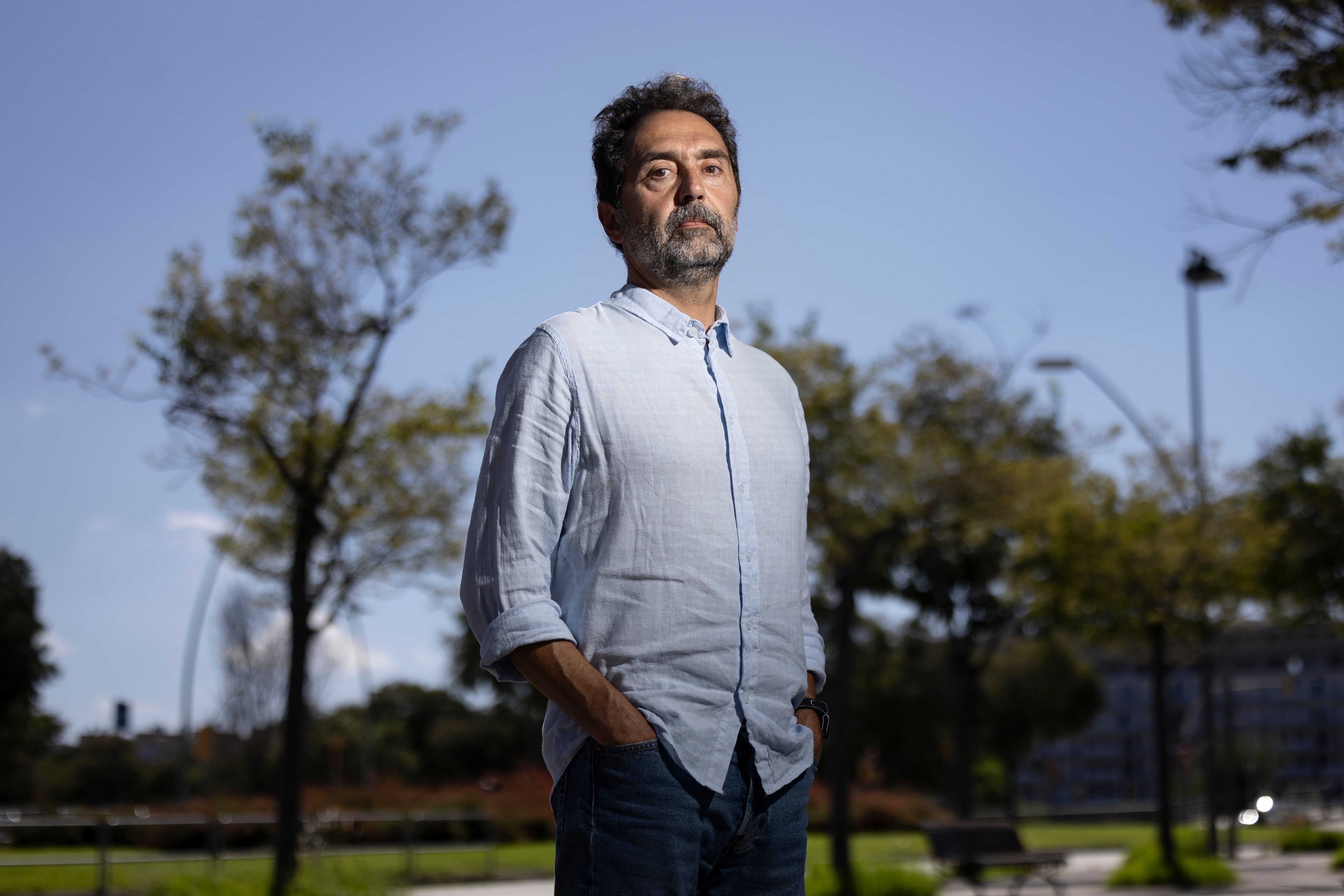 Jordi Batalla, fotografiado en en barrio del Bon Pastor de Barcelona. 