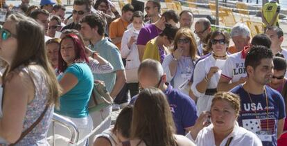 Colas de parados en la feria Empregalia de Vigo