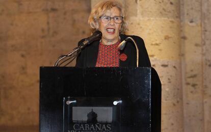 Manuela Carmena, el pasado 23 de noviembre en Guadalajara (México).