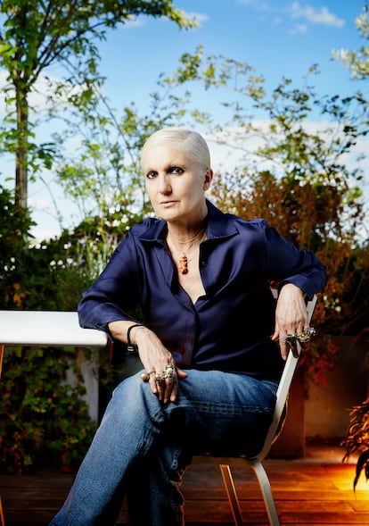 Maria Grazia Chiuri, directora creativa de Dior, fotografiada en junio de 2022 en París.