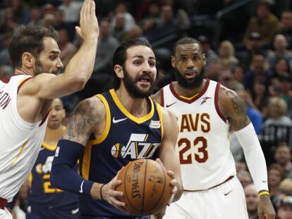 Ricky Rubio, entre Calder&oacute;n y LeBron.