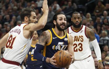 Ricky Rubio, entre Calder&oacute;n y LeBron.