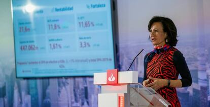 La presidenta del Banco Santander, Ana Botín. 