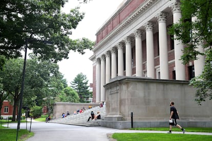 El campus de Harvard en Cambridge, Massachusetts.