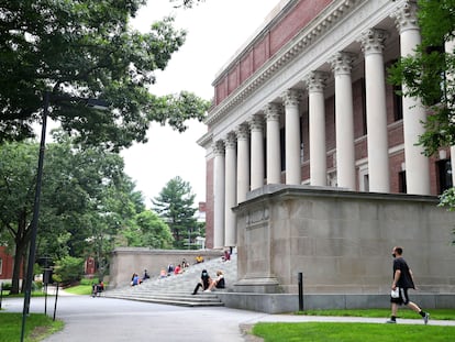 El campus de Harvard en Cambridge, Massachusetts.