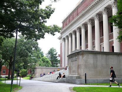 El campus de Harvard en Cambridge, Massachusetts.