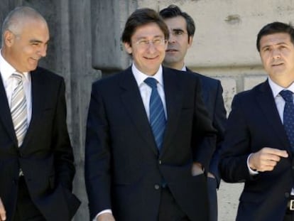 El presidente de Bankia, Jos&eacute; Ignacio Goirigolzarri, al llegar a AVE, en Valencia. 