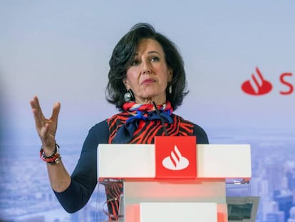 Ana Botín, presidenta de Santander en una imagen de archivo.