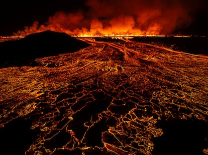 Una erupcin volcnica ha comenzado esta semana en la pennsula de Reykjanes (suroeste de Islandia), la sptima
en el ltimo a?o. 