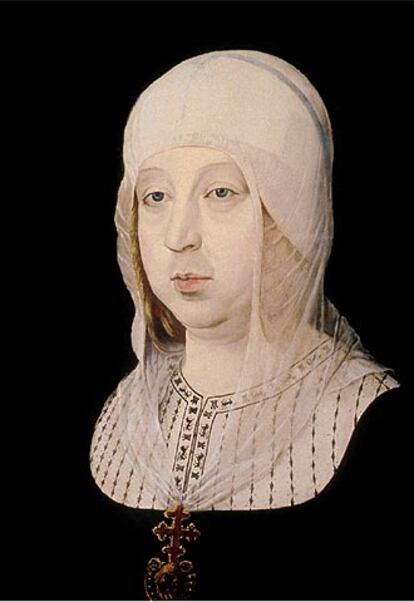 Retrato de Isabel la Católica. Copia de un original de Juan de Flandes.