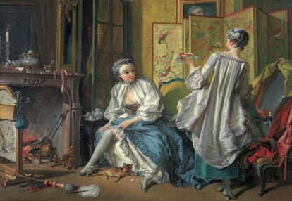 'La toilette', 1742. Óleo sobre lienzo.