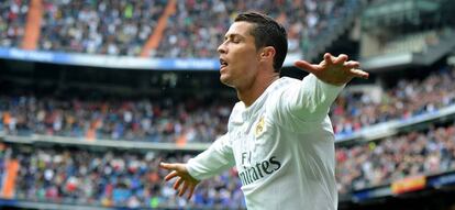 Cristiano, tras anotar un gol.