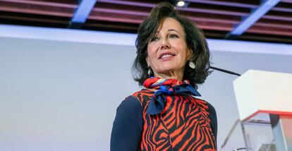 La presidenta del Banco Santander, Ana Botín. 