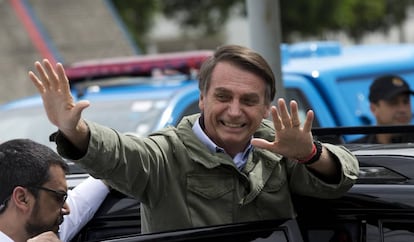 El presidente electo de Brasil, Jair Bolosnaro, en Río de Janeiro.