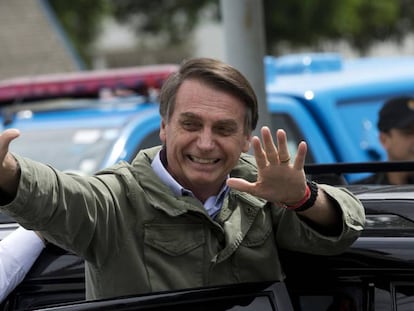 El presidente electo de Brasil, Jair Bolosnaro, en Río de Janeiro.