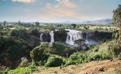 Cataratas cercanas a las míticas Fuentes del Nilo Azul, en Etiopía.