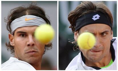 Nadal y Ferrer, durante esta edición de Roland Garros.