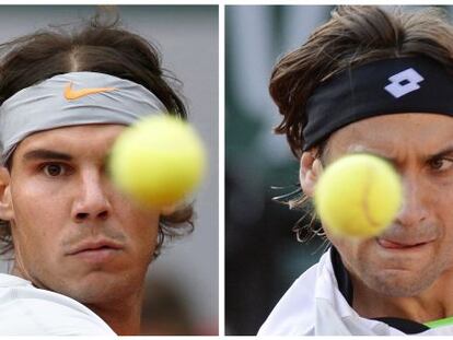 Nadal y Ferrer, durante esta edición de Roland Garros.