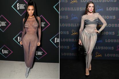 Julia Fox lució el pasado septiembre el mismo diseño de Jean Paul Gaultier que había llevado Kim Kardashian tres años antes.