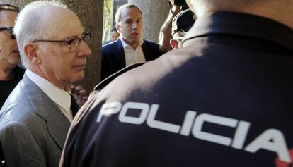 Rodrigo Rato, a su llegada a los Juzgados de Plaza Castilla, en una imagen de archivo.