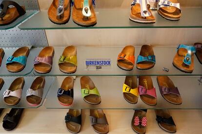 A Birkenstock shoe shop is pictured in Dortmund