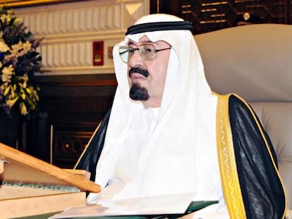 El rey de Arabia Saudí, Abdulá.