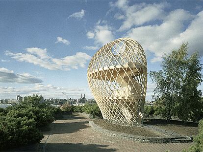 Kupla, mirador de madera en el zoo de Helsinki, proyectado por el arquitecto Ville Hara, recibió en 2003 el premio de la revista <i>Architectural Review.</i>
Vivienda visitable en 2005 durante una de las ferias de casas de Finlandia.