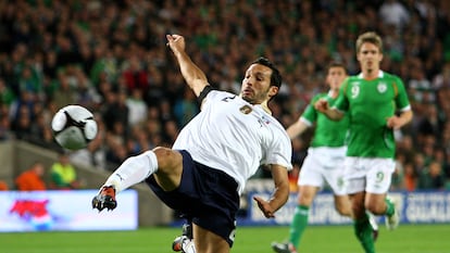Gianluca Zambrotta, en un partido con Italia en 2010.