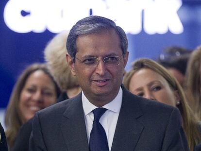 Pandit, durante la inauguración de la sucursal principal del banco en Nueva York, el pasado diciembre.