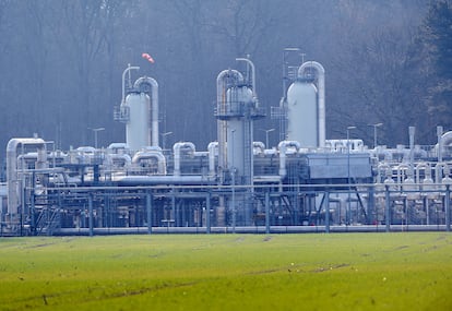 Imagen del mayor almacén de gas natural de Europa Occidental, en Rehden (Alemania), el mes pasado.