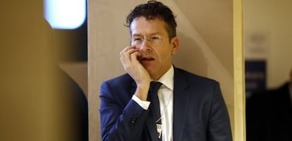 Jeroen Dijsselbloem, presidente del Eurogrupo, esta semana en el Foro de Davos.