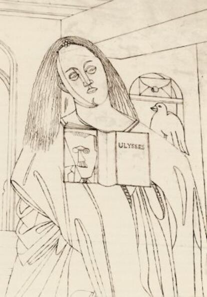 En el 'Cordero místico' la Virgen lee 'Ulises' de Joyce.