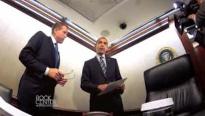 El presidente Obama explica al periodista Brian Williams el transcurso de la operaci&oacute;n que acab&oacute; con la vida de Bin Laden.