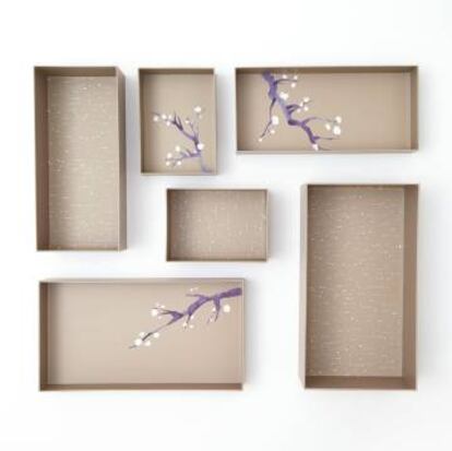 Set de cajas Hikidashi Box, diseñadas por Marie Kondo.