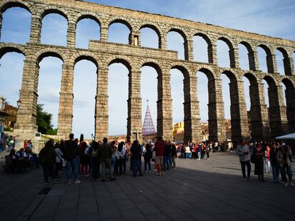 El Acueducto de Segovia, en una fotografía de octubre de 2022.