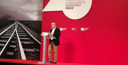 Ramón Jáuregui, este sábado en Bilbao.