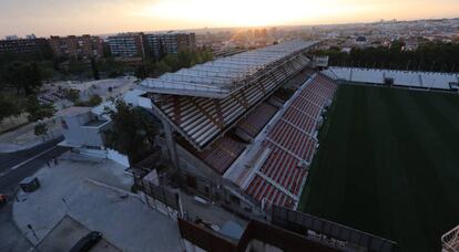 Estadio del Rayo Vallecano en Madrid.