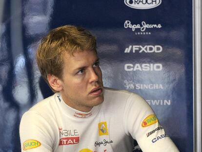 Sebastian Vettel, durante un descanso en Montecarlo.