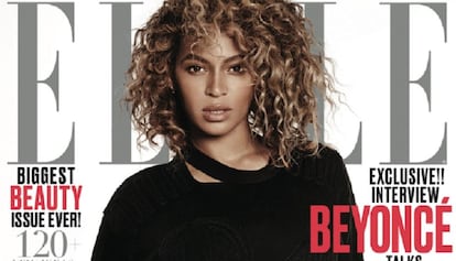 Beyoncé en la portada de 'Elle'.
