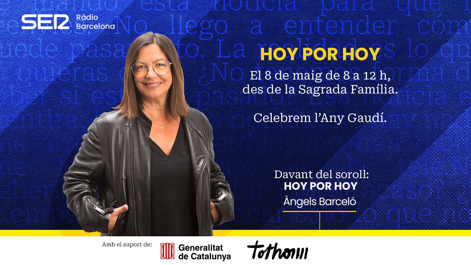 Vive desde dentro la emisión de ‘Hoy por Hoy’ en la Sagrada Familia