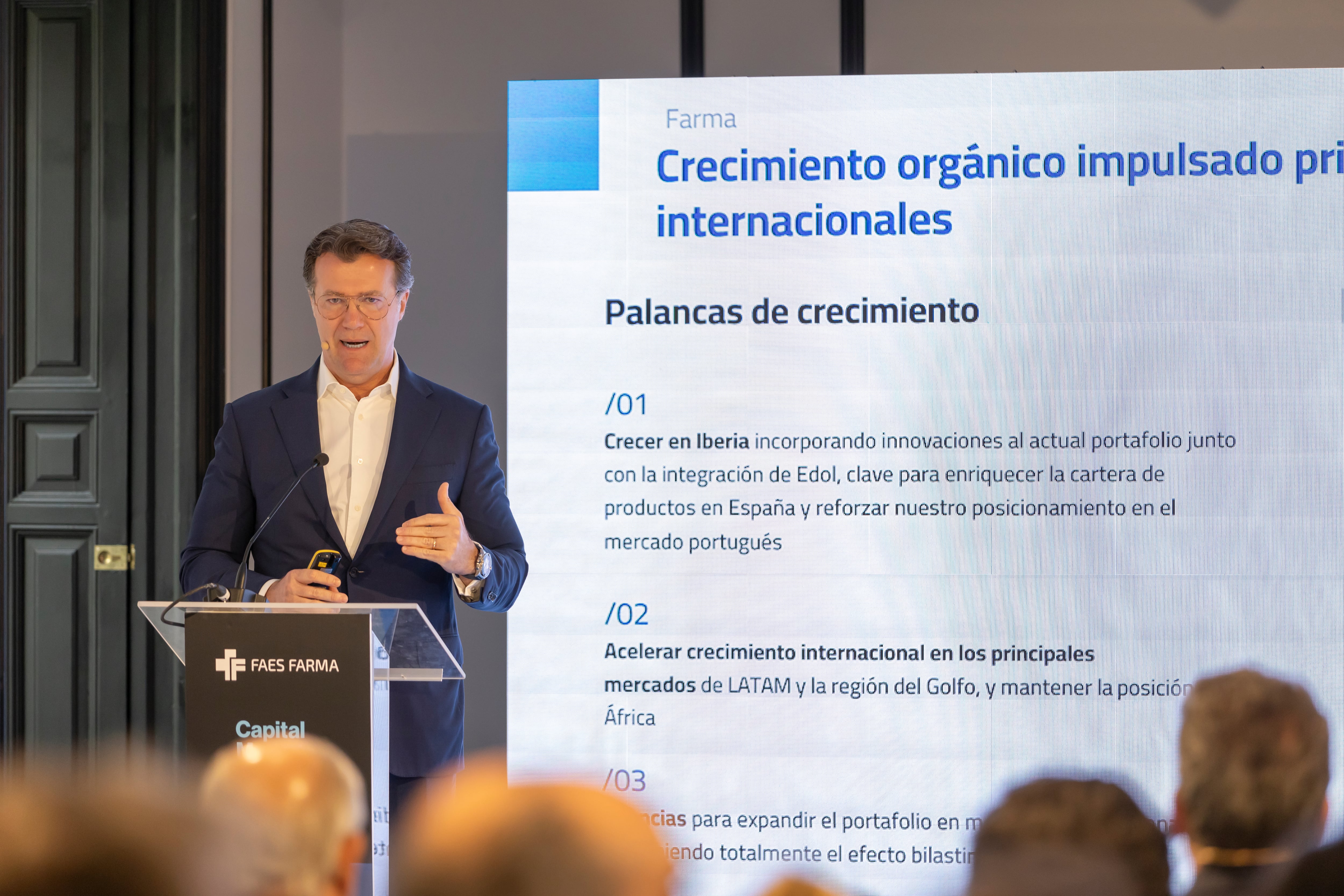 Faes Farma planea entrar en Brasil para acelerar su presencia internacional