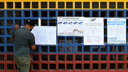 Un centro de votación en Caracas, Venezuela, el 25 de mayo de 2025.