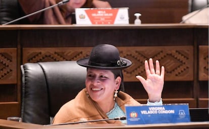 La senadora Virginia Velasco Condori.